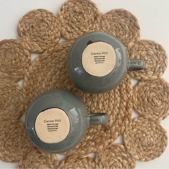 Garnet Hill Coffee Tea Mug Made of Stoneware Pottery Holds 16+ Ounces (Two Mugs) - Picture 4 of 10